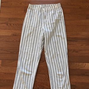 BRANDY MELVILLE/JOHN GALT white/blue striped pants